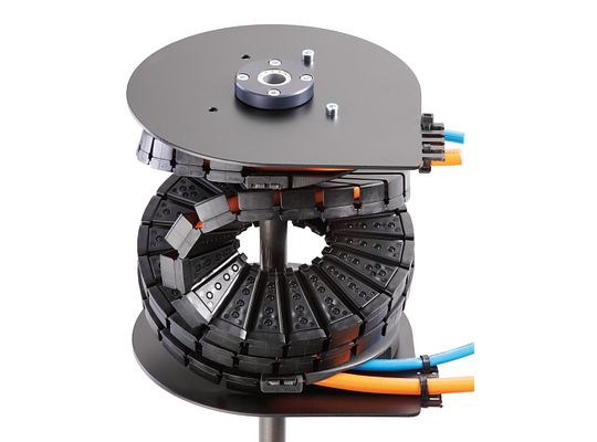 Eco-friendly pharmaceutical cable carrier ensures safe and sustainable cable management in cleanrooms