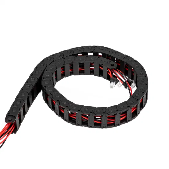 Durable energy chain for CNC machines ensures safe and organized cable movement.