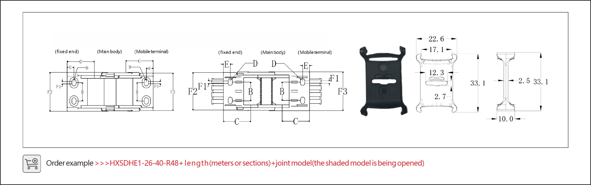 Precision tiny drag chain for CNC machines, perfect for protecting fine wiring.