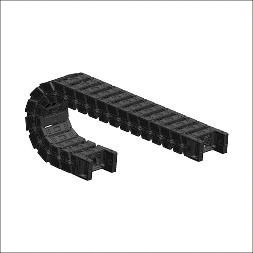 Cleaning sealed drag chain housings to maintain performance and prevent debris buildup.