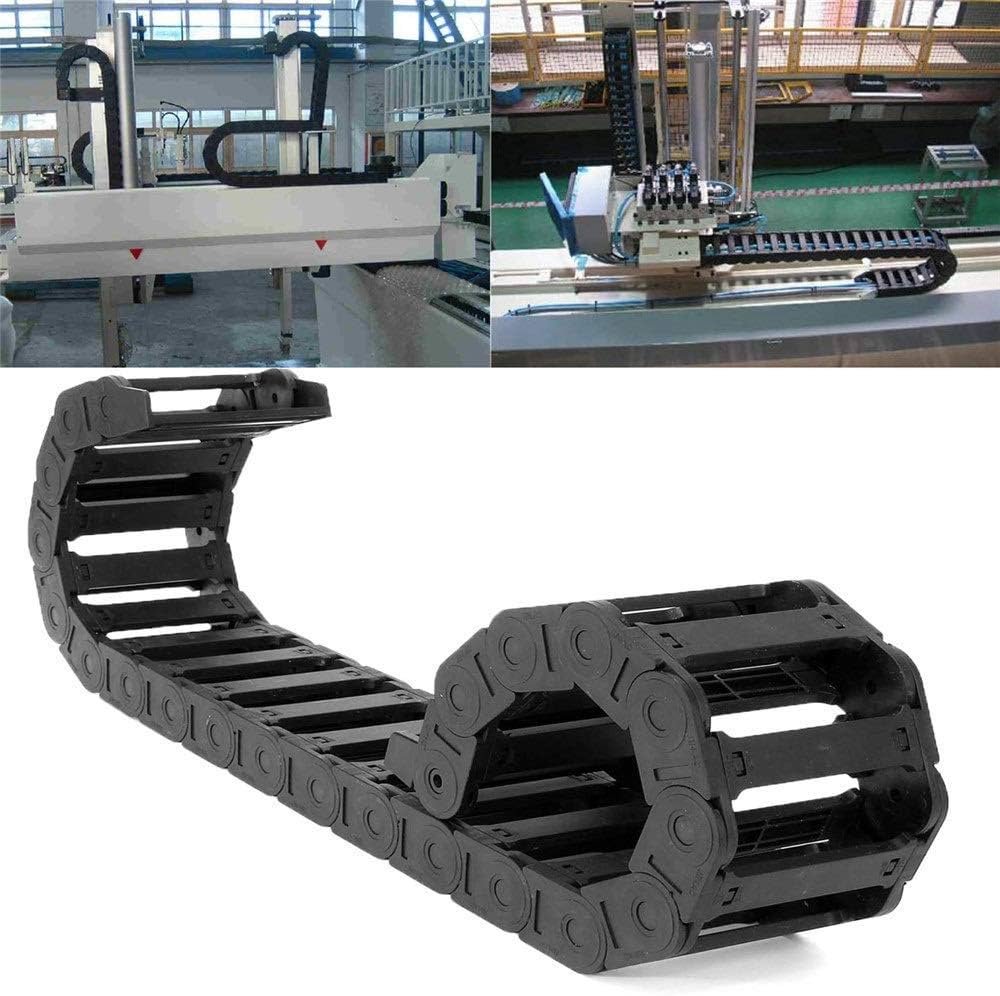 Robust router drag chain system designed for high-speed CNC operations.