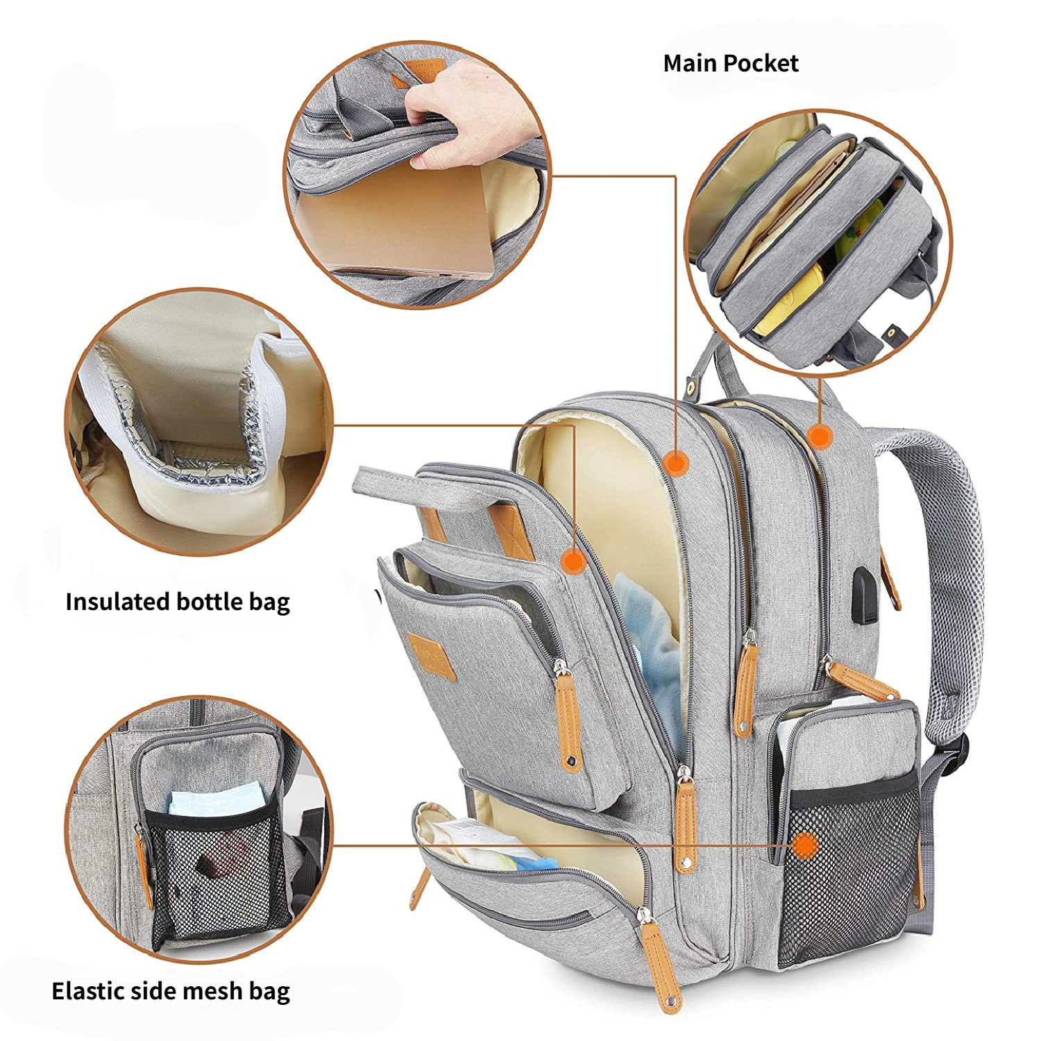 High-quality New fashionable mom bag, versatile Mummy bag for B2B retail distributors