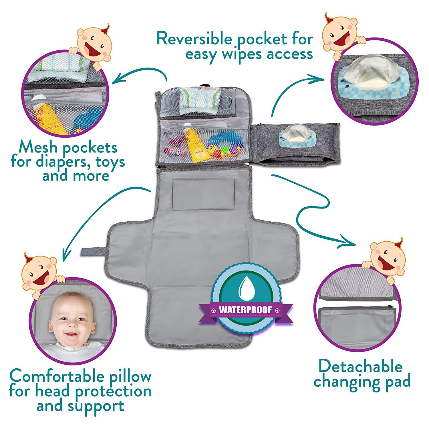 nappy changing bag - dad nappy bag Nappy changing bag with changing mat included