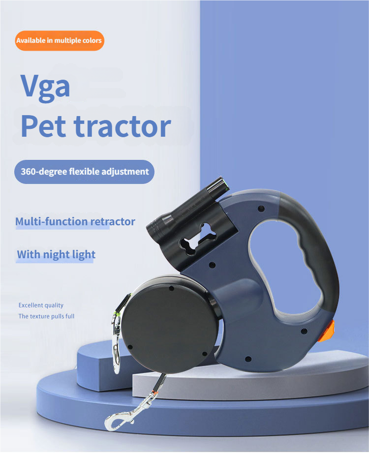 2 Dog Retractable Leash - Silicone Gel Handle No Tangle Retractable Dog Lead for Small Medium Dogs
