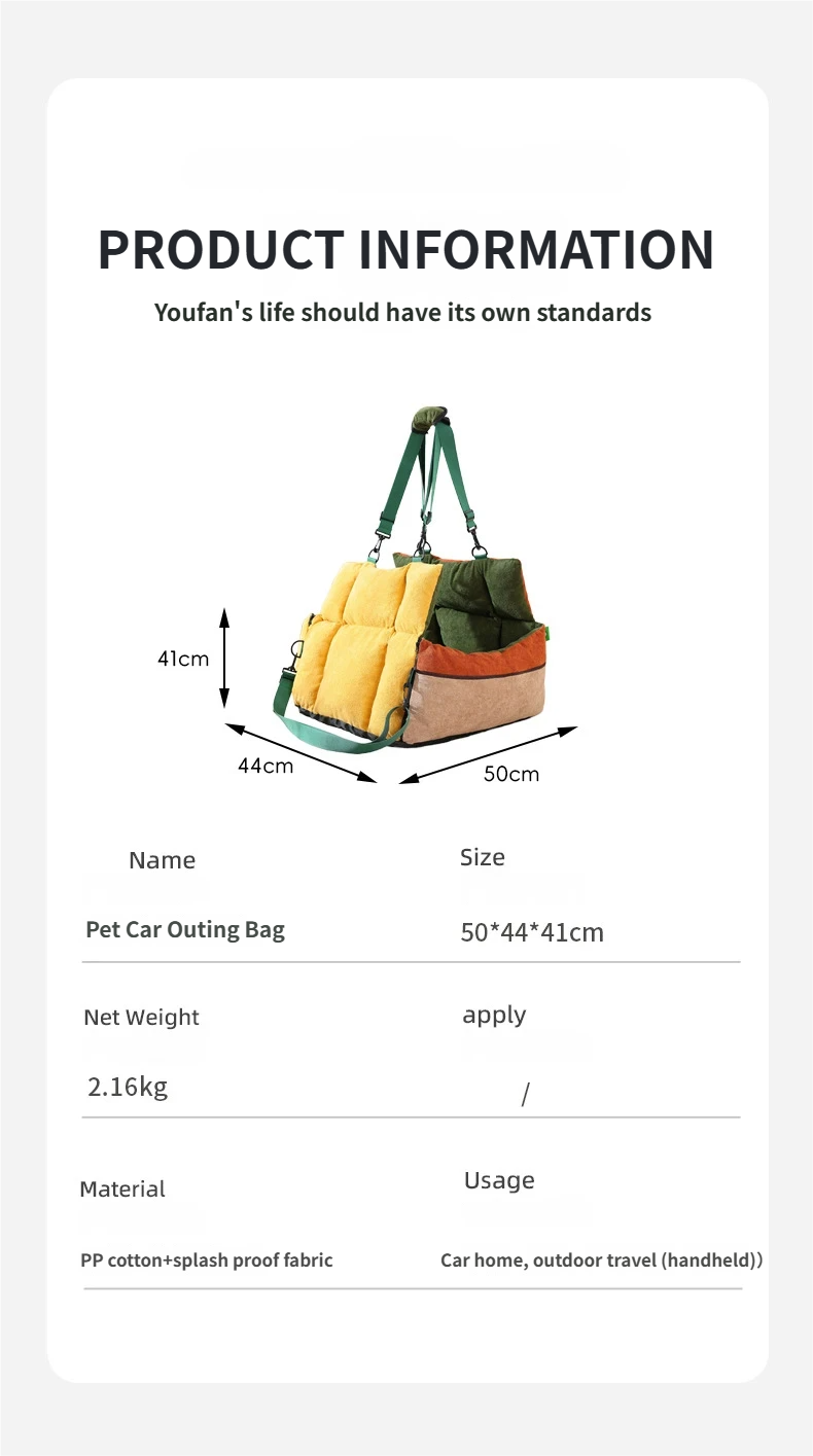 Size-Adjustable Pet Car Carrier Bed - Versatile Dog House - OEM Custom Design & Wholesale Deal