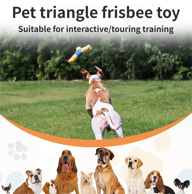 toys that make noise - dog flying disk Wear-resistant interactive toy for small dog breeds