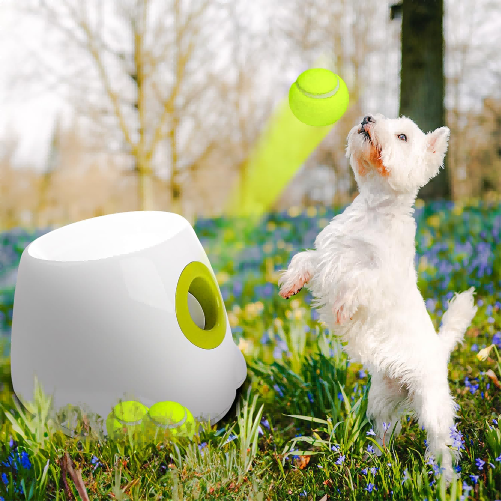 Dog ball throwing machine - Dog ball launcher Automatic ball thrower Easy-to-Clean Ball Launcher for Pet Hygiene
