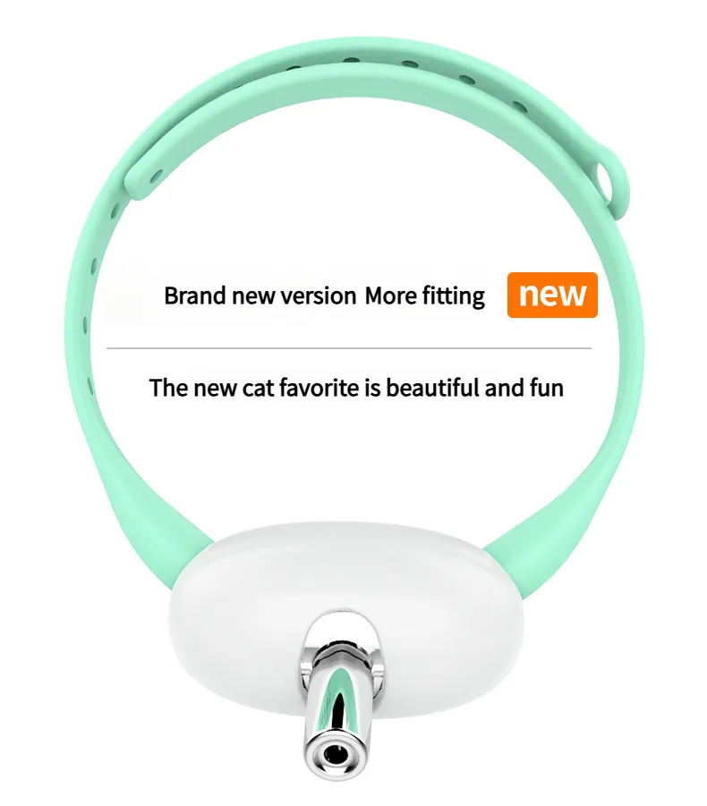 Cat laser collar - Smart Laser Cat Toy Collar Cat laser pointer collar Safe Laser for Adult Cats & Kittens