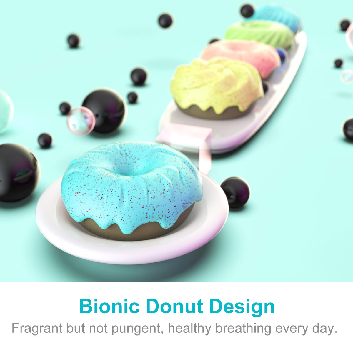 Cat Litter Freshener - Bed Donut Cat Litter Deodorizer Litter Box Deodorizer Natural Fragrance for Indoor Cats