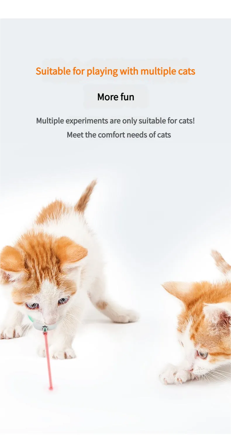 Cat laser pointer collar - Smart Laser Cat Toy Collar Cat laser collar Auto-Shutoff Function Protects Cat Eyes