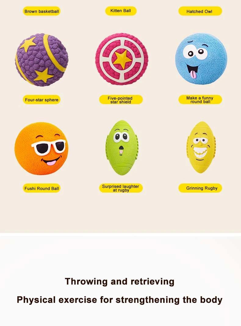 Pet toy - Durable Dog Interactive Toys Dog bite sound ball Anti-Choke Dog Ball for Small Medium Dogs