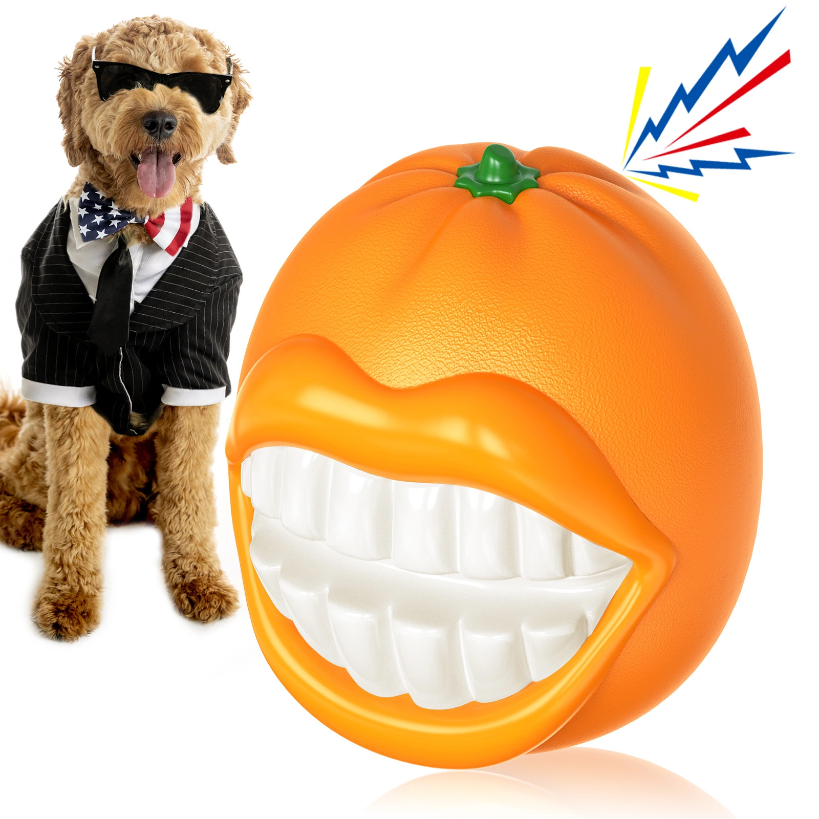 Chew Toys for Aggressive-Chewers - Tough Chew Toys for Large Dogs Best Dog Toy for Aggressive Chewers Bite-Resistant Rubber