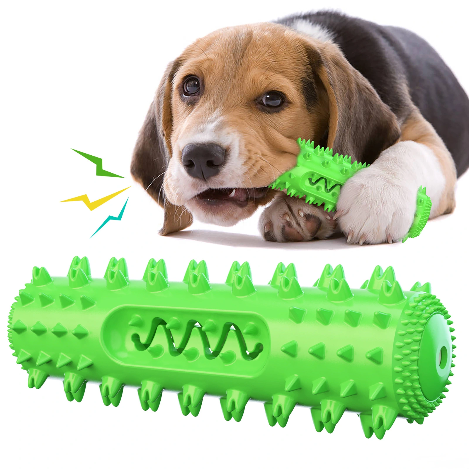 Chew toys for teething dogs - Teething toys for puppies Soothe n chew Talking Pet Food Dispenser Bite-Resistant