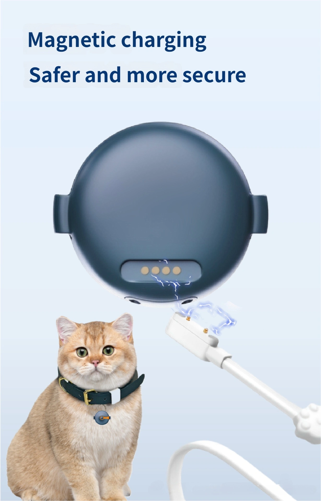 Dog GPS Tracker - GPS Dog Collar Pet Locator Anti-Lost Pet Management for Kittens & Puppies