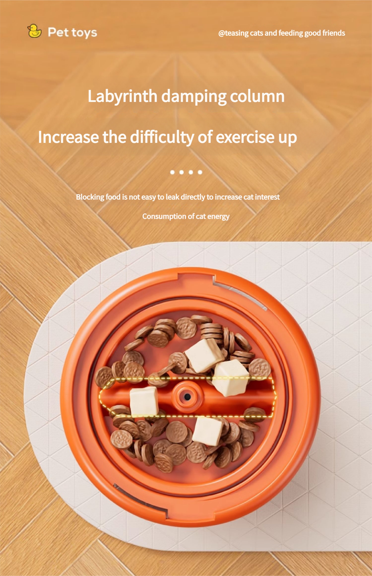 Smart cat feeder - Cat feeder Automatic cat food dispenser Battery-Operated Freeze-Dried Snack Launcher