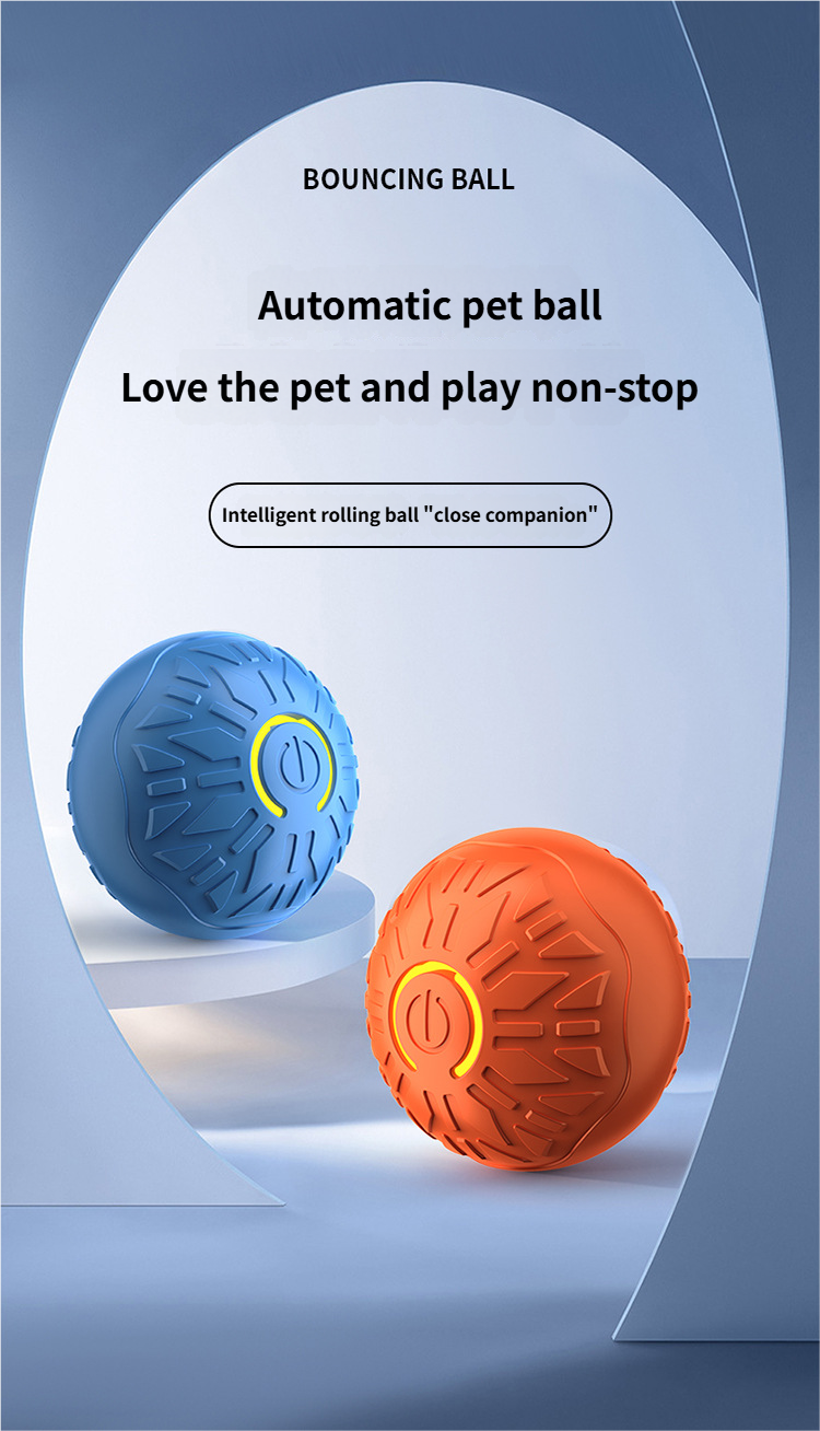 Pet Bounce Bal Smart Jumping Ball - Interactive Dog Toys Dog-shaped Interactive Ball for Active Dogs
