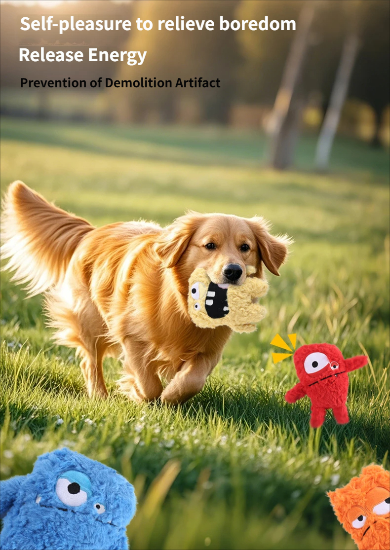dog toy - interactive toy Novel monster plush dog toy for outdoor fetch games