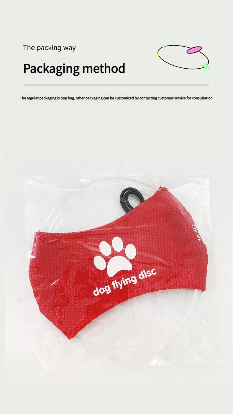 Dog training toy - Pet luminous LED charging frisbee LED frisbee Durable for Daily Training Sessions