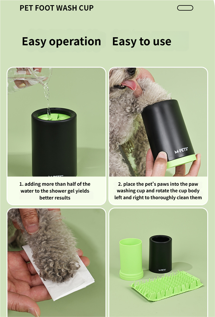 dog feet cleaner - Dog Paw Washer Dog Paw Cleaner Durable for Heavy Mud & Dirt