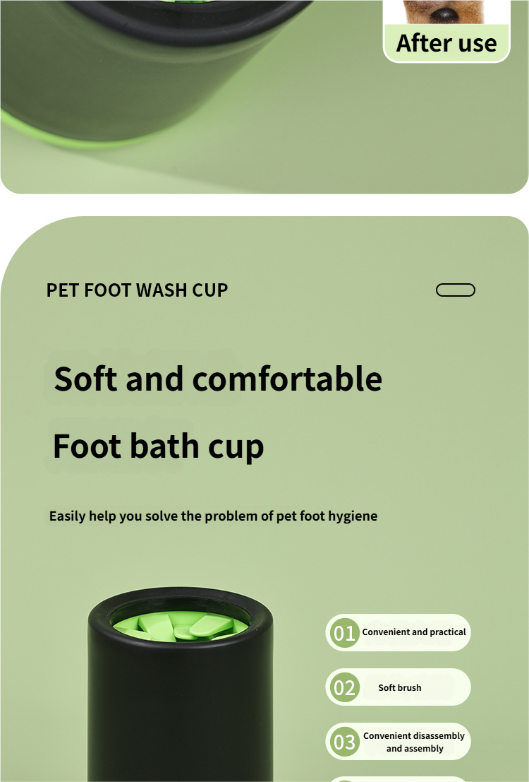 Paw Muddy Paw Cleaner - Dog Paw Washer Soft Silicone Dog Paw Cleaner for Sensitive Paws