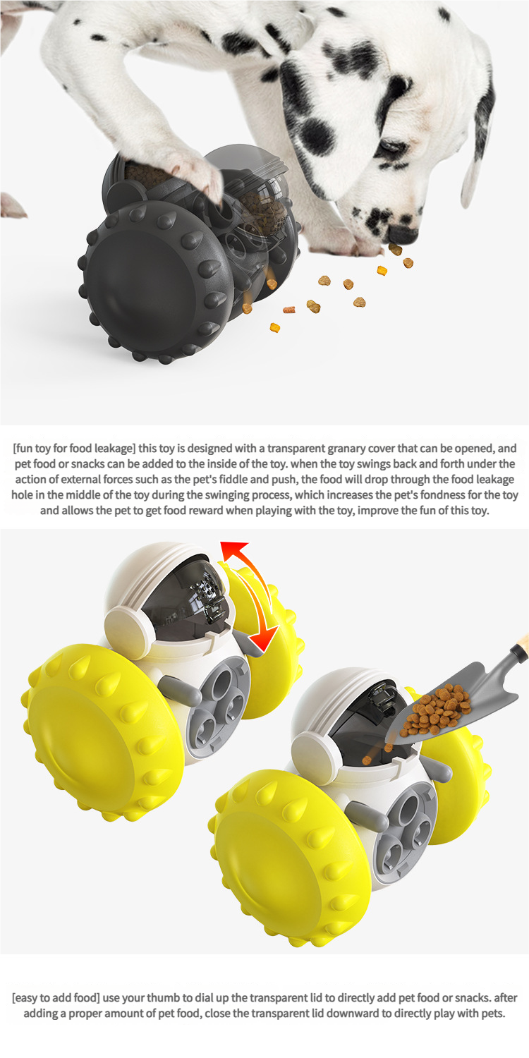 Dog and cat toys Slow Feeder - Balancing Vehicles Automatic cat feeder Best automatic cat feeder Slow Eating for Puppies Kittens