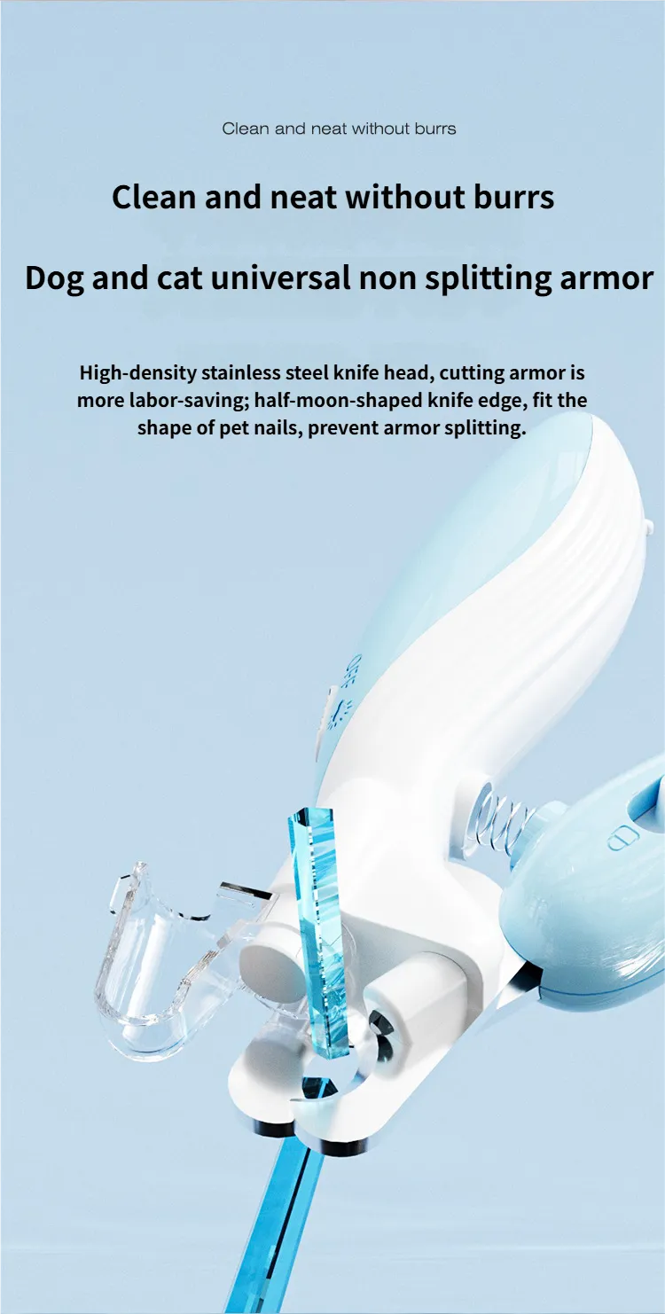 Dog Paw Clippers - Pet Nail Clippers with Light Professional Dog Nail Clippers Ergonomic Handle