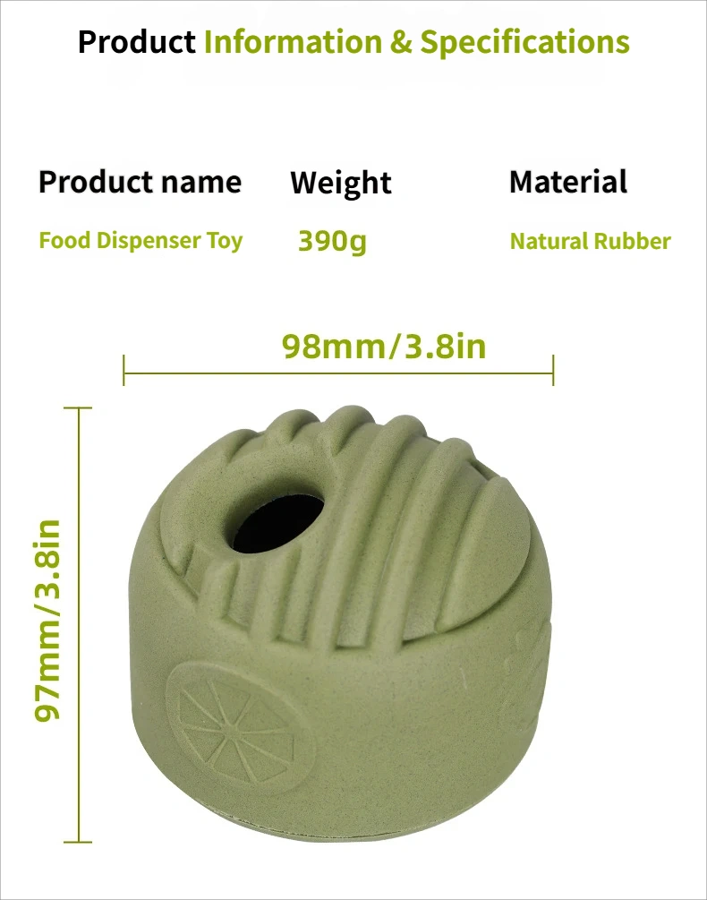 Non-toxic Dog food dispensing ball Chewing ball Licking ball Pet rubber toy