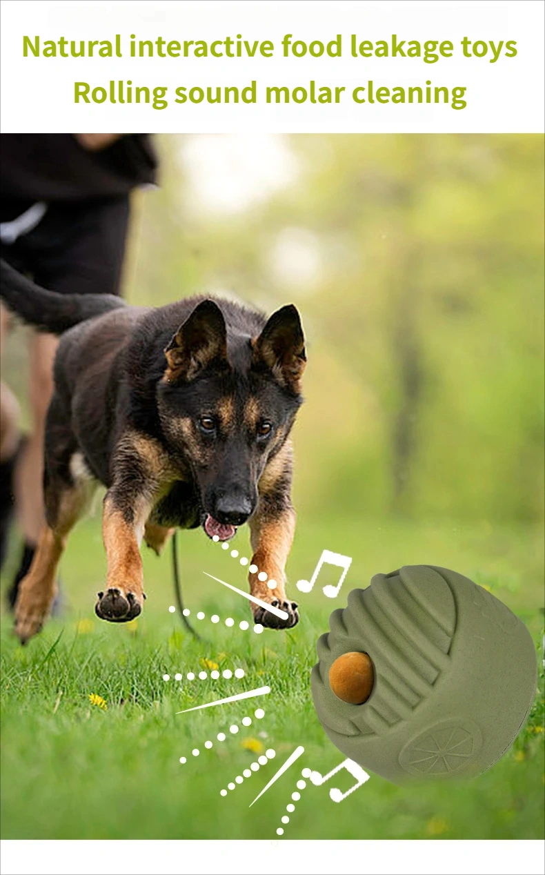 Dog food dispensing ball Chewing ball Licking ball Interactive pet chewing toy