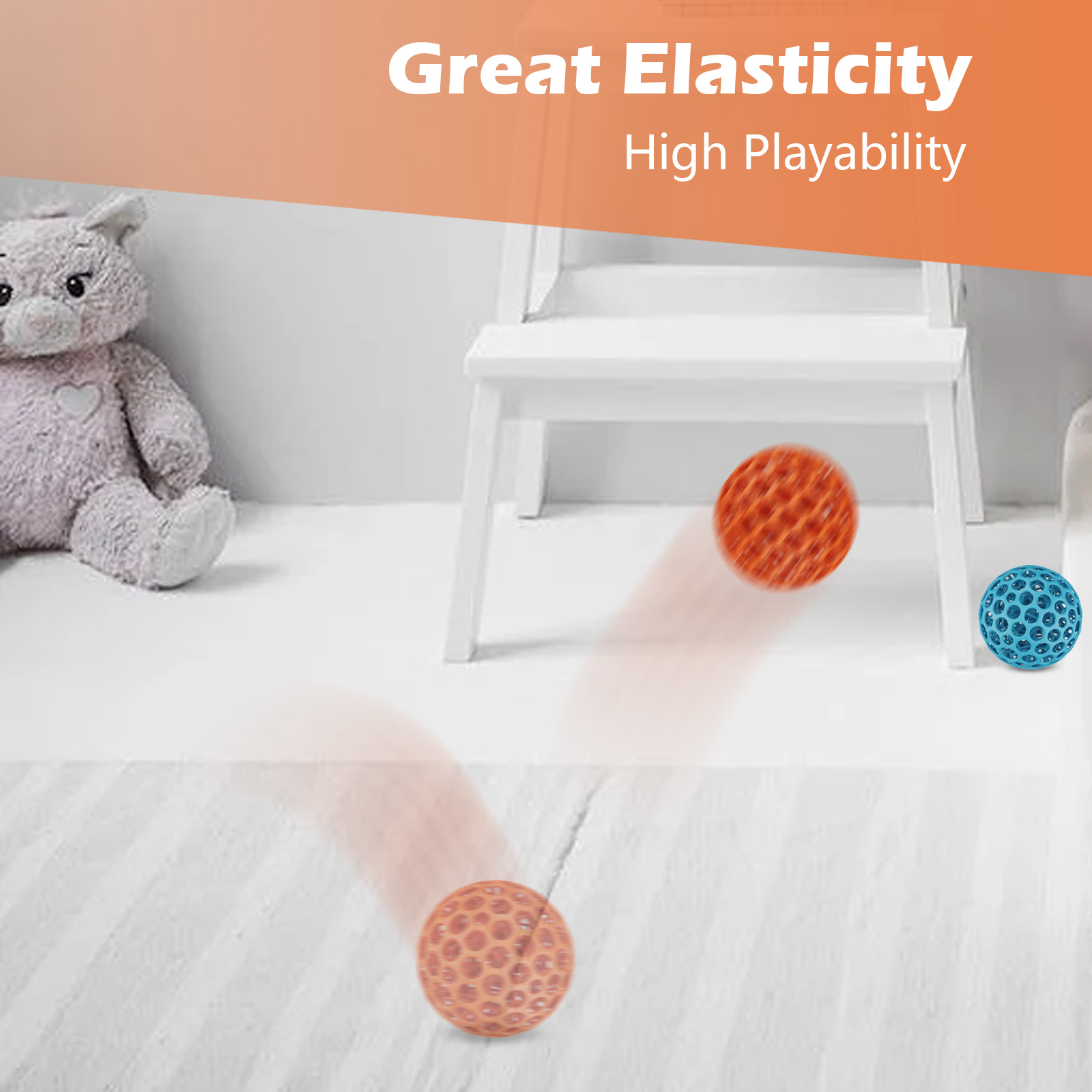 Stress relieving toys - Decompression Ball Brain stress balls Easy-to-Clean 3D Printed StressBall