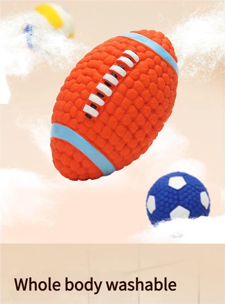 Dog bite sound ball - Pet toy Durable Dog Interactive Toys Weather-Resistant Ball for All Outdoor Conditions