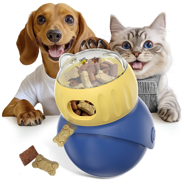 Interactive Pet Tumbler Feeder - Automatic Slow Feed Dispenser Tumbler Pet Feeder Automatic Cat Feeder Anti-Choke for Cats