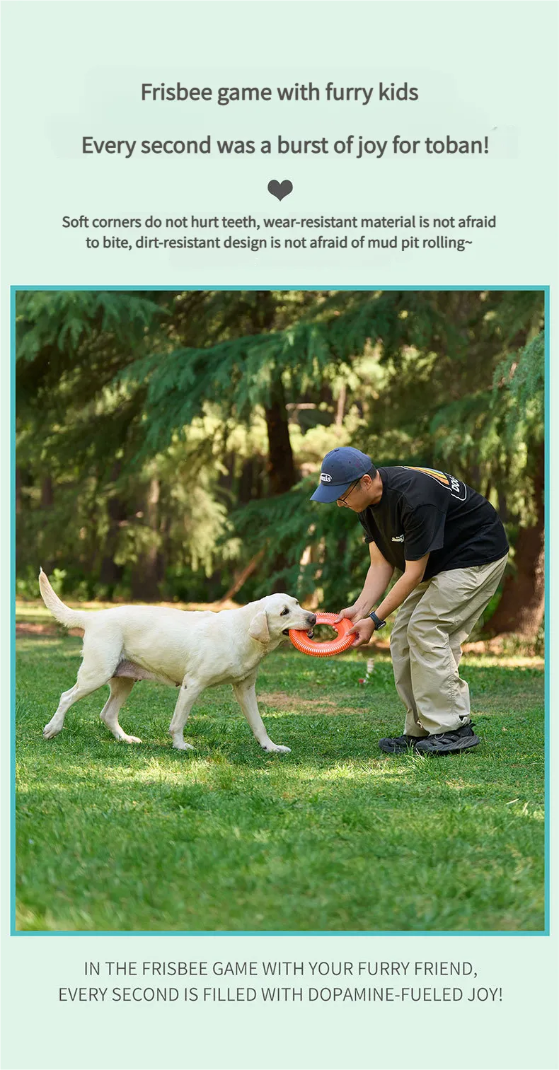 Outdoor training dog - Dog flying disc Best flying disc for dogs All-Breed Suitable Flying Disc for Dogs