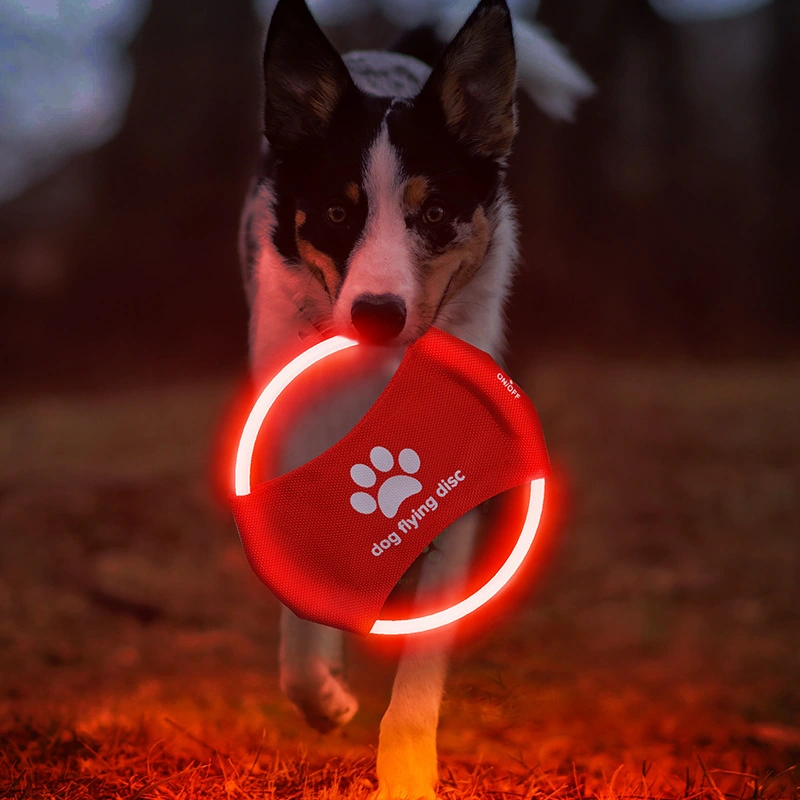 LED frisbee - Pet luminous frisbee Dog training toy Charging Toy Promotes Dog Exercise & Bonding