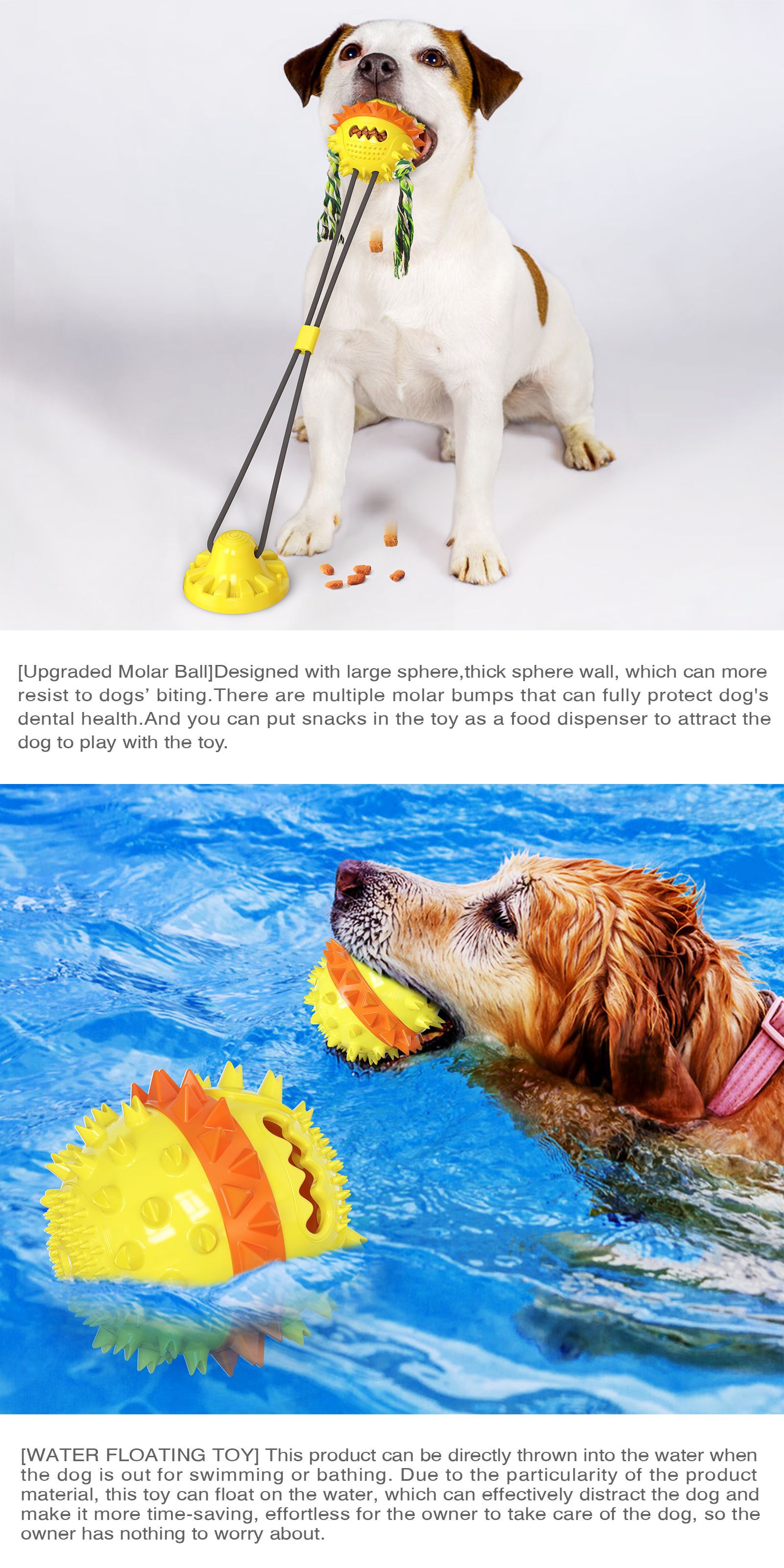 Dog Chew Toys - Dog Interactive Toys Dog Toys Non-Toxic Rubber for Aggressive Chewers Indoor Outdoor