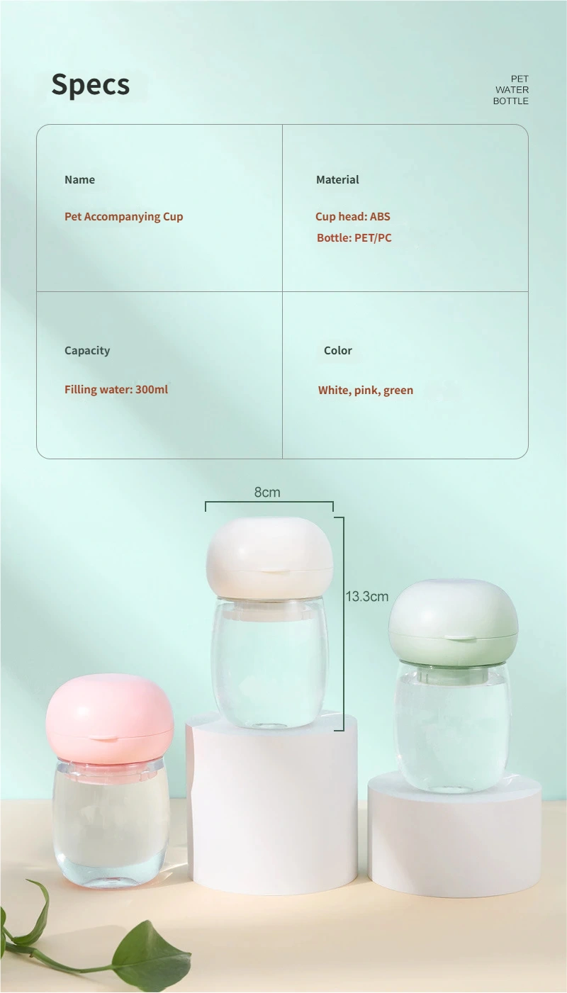 Travel Pet Water Bottle for Small Pets