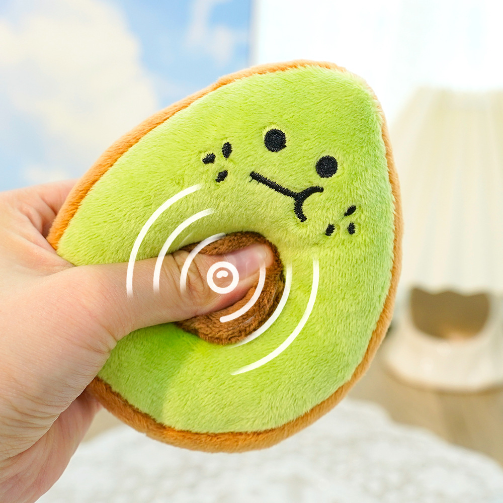 Pet stuffed animal - Dog stuffed animals Pet plush avocado sound toy Cute Avocado Design Attracts Pets