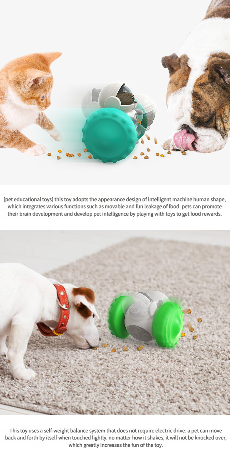 Dog and cat toys Balancing Vehicles Slow Feeder - Best automatic cat feeder Automatic cat feeder Anti-Choke for Pets