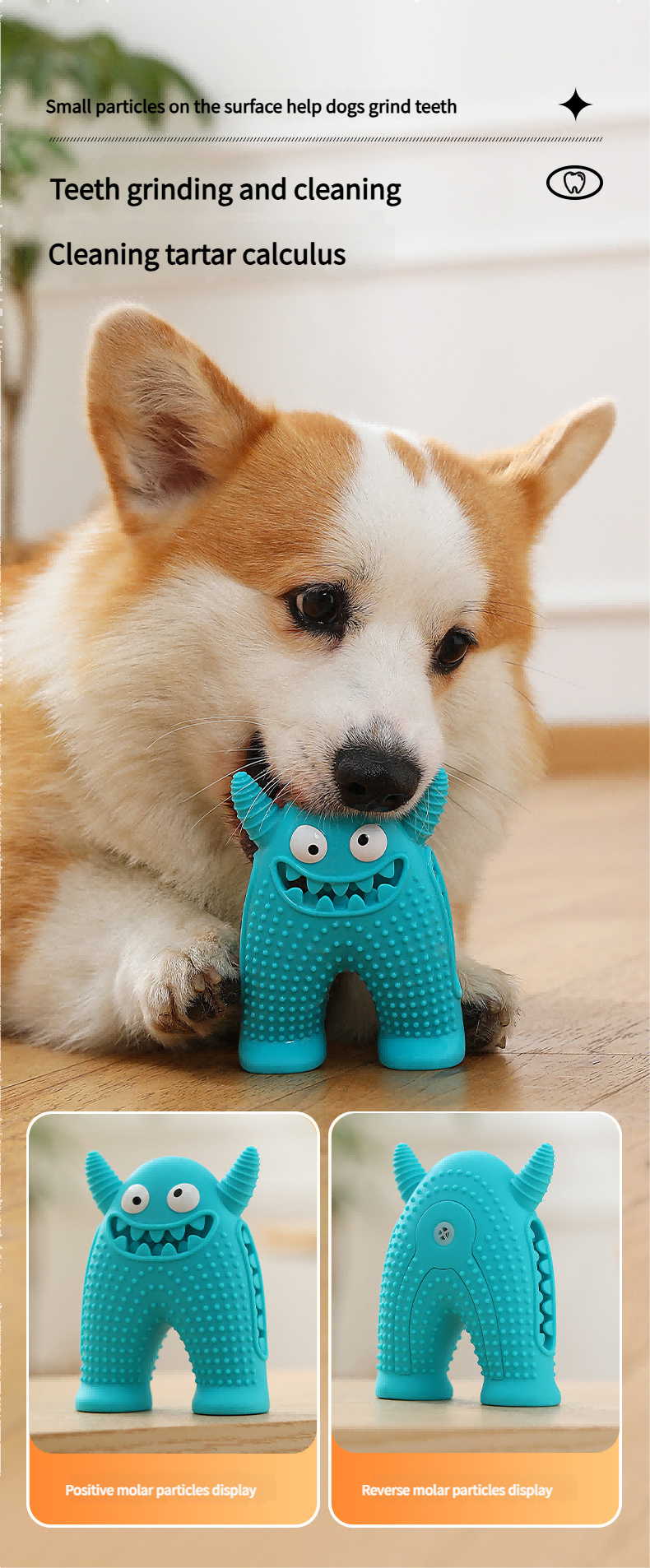 Good toys for teething dogs - Pet toy Dog teething and biting toy Dog teething sound toy Gentle on Puppy Gums