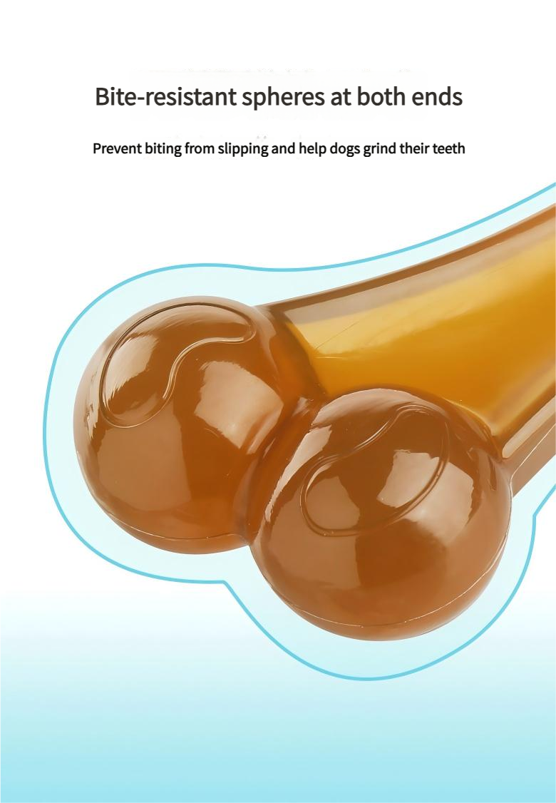 PU chewable dog toy for all breeds - Teething stick Dog toy Arched Bone Design Non-Toxic PU for Dogs
