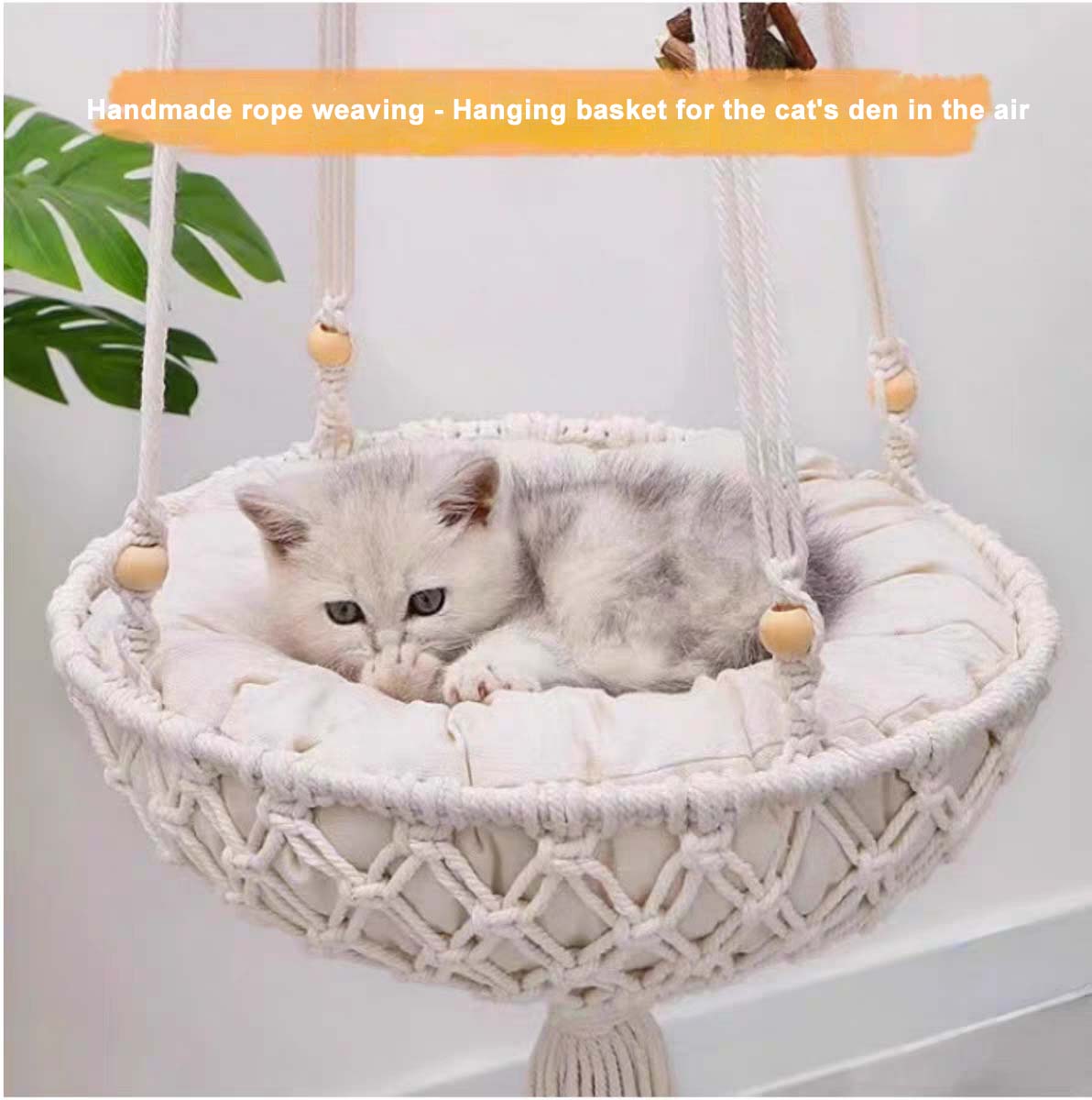 Cat hammock - Hanging cat bed Cat perch Detachable Hammock Easy to Install for Cat Cages