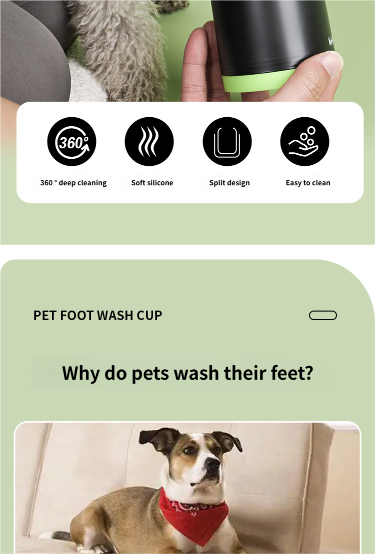 Paw Muddy Paw Cleaner - Dog Paw Washer Portable Dog Paw Cleaner for Dirty Dog Feet