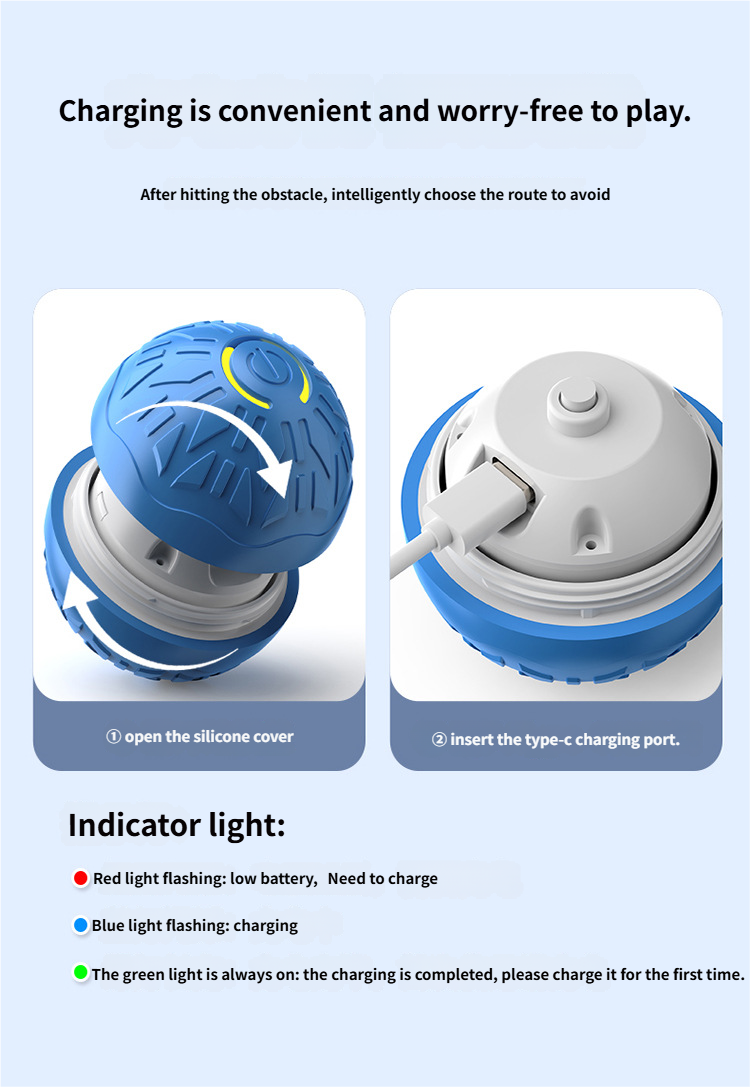 Pet Bounce Bal Smart Jumping Ball - Interactive Dog Toys Smart Dog Jumping Ball for Anxiety Relief