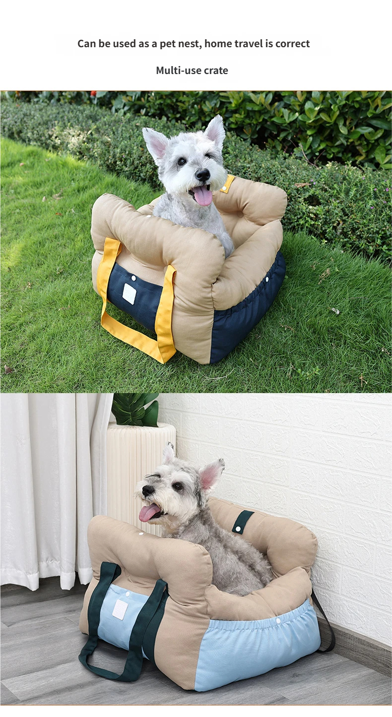 Portable Pet Car Bed for Outdoor Use
