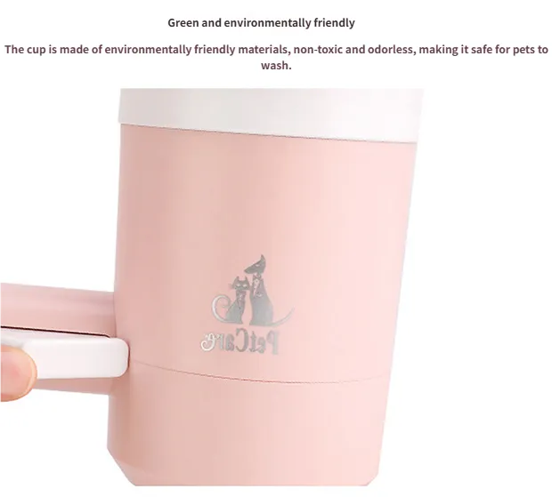 Paw Cleaner Dog Paw Cleaner - Semi-automatic Pet Foot Washing Cup for Active Dogs