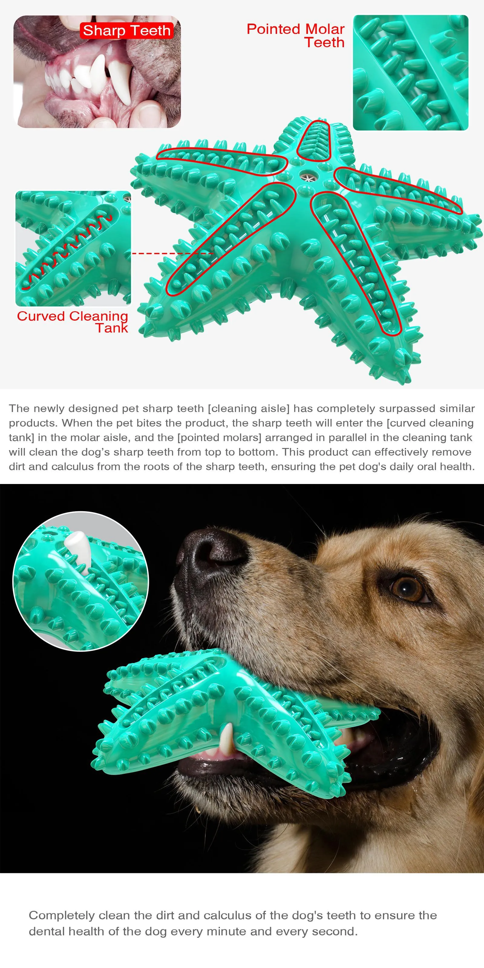 Dog Interactive Toys - Dog Chew Toys Squeaking Design for Aggressive Chewers Anxiety Relief