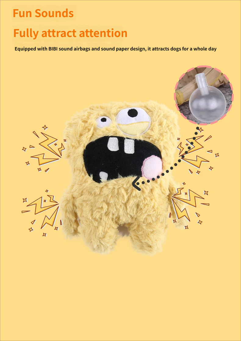 dog toy - chewing toy Cross-border hot-selling monster plush dog toy for pets