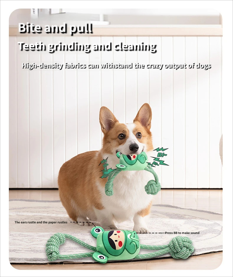 interactive toy - noise maker toy Soft interactive toy for teething puppies and adult dogs
