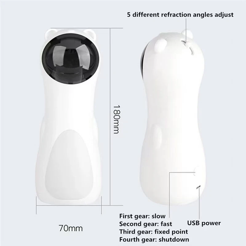 Infrared cat stimulator - Best cat toys Pet fully automatic cat stimulator Interactive Toy for Cat Exercise