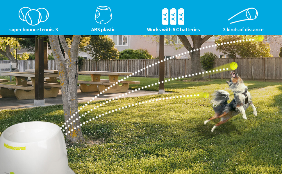 Automatic ball thrower - Dog ball launcher Dog ball throwing machine Mental Stimulation Toy for Large Dogs