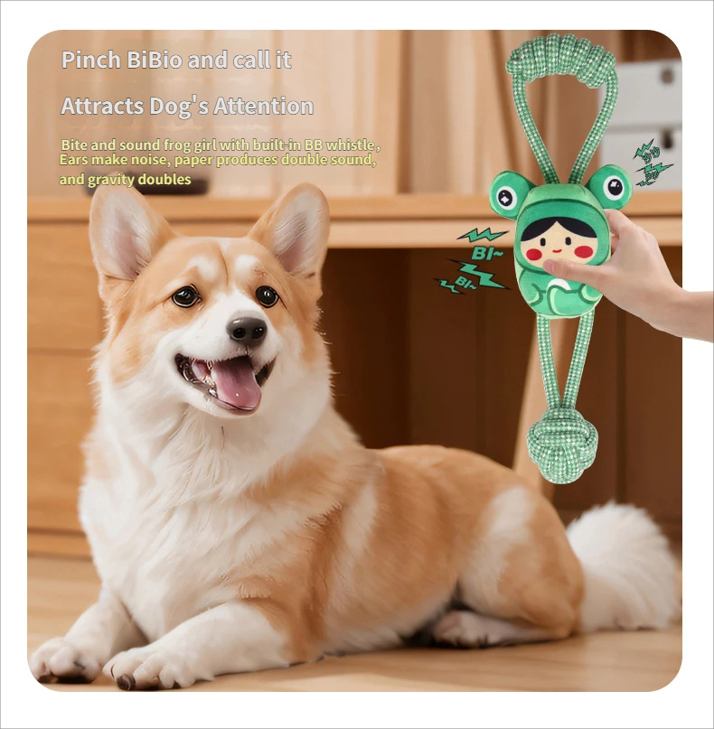 Chewing toy - interactive toy Bob series noise maker toy for indoor dog entertainment